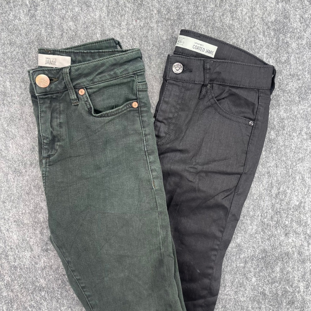 Topshop Moto Jeans Womens W26 L25 Jamie Skinny Jeans High Rise Bundle